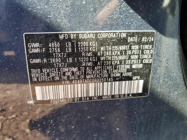 2024 SUBARU OUTBACK PR 4S4BTADC0R3250145