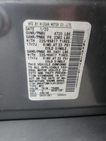 2020 NISSAN ROGUE S JN8AT2MV1LW138357