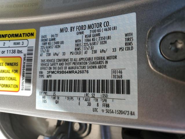 2021 FORD BRONCO SPO #3263707704