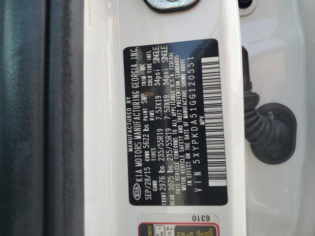 2016 KIA SORENTO SX - 5XYPKDA51GG120551