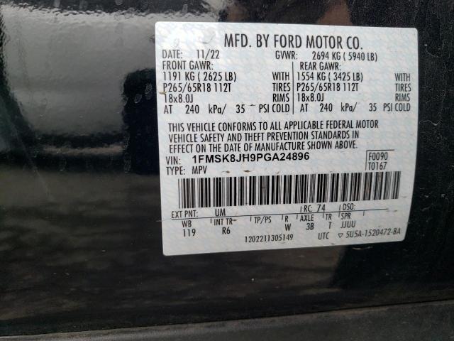 2023 FORD EXPLORER T - 1FMSK8JH9PGA24896