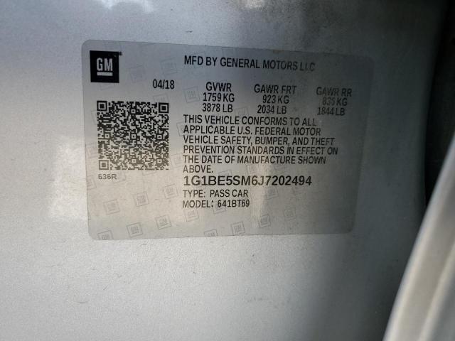 2018 CHEVROLET CRUZE LT #3265701210