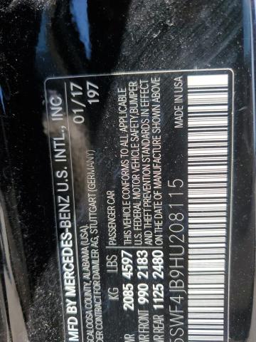 2017 MERCEDES-BENZ C 300 55SWF4JB9HU208115