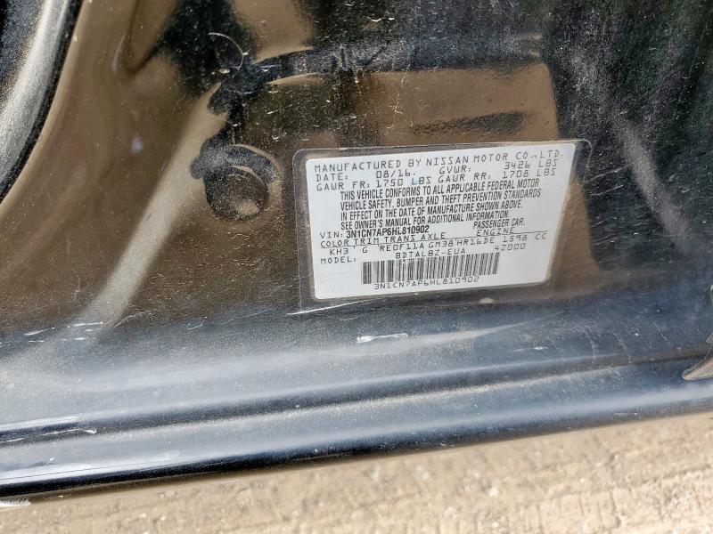 2017 NISSAN VERSA S 3N1CN7AP6HL810902