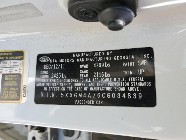 2012 KIA OPTIMA LX - 5XXGM4A76CG034839