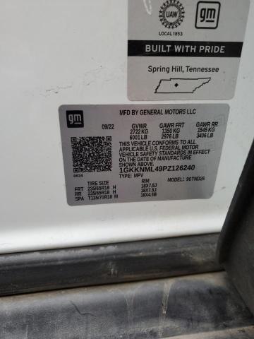 2023 GMC ACADIA SLT 1GKKNML49PZ126240