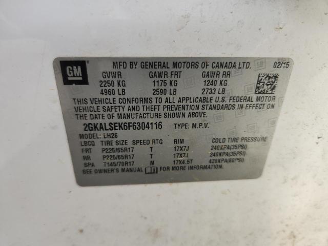2015 GMC TERRAIN SL - 2GKALSEK6F6304116