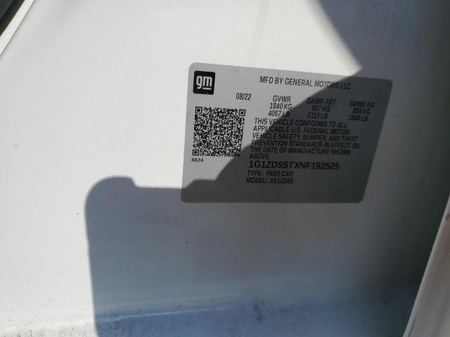 2022 CHEVROLET MALIBU LT - 1G1ZD5STXNF192525