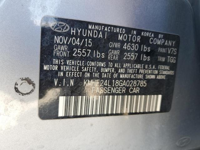 2016 HYUNDAI SONATA HYB KMHE24L18GA028785