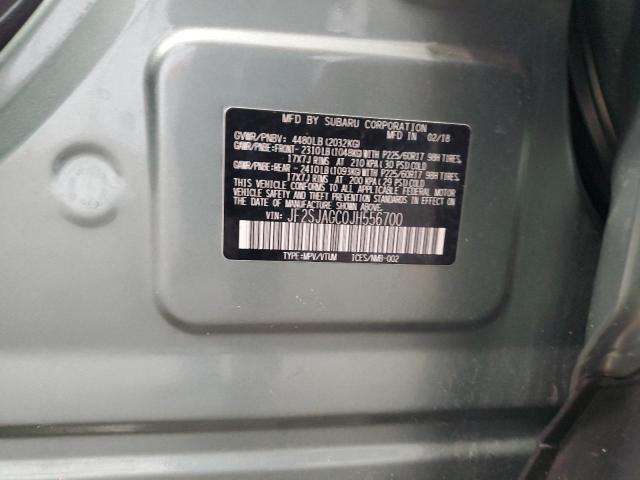 2018 SUBARU FORESTER 2 - JF2SJAGC0JH556700