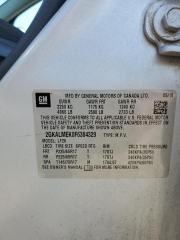 2015 GMC TERRAIN SL 2GKALMEK0F6384329