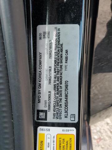 2021 CHEVROLET SPARK 1LT KL8CD6SA4MC704970