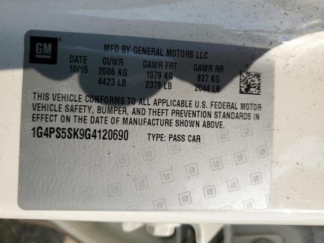 2016 BUICK VERANO 1G4PS5SK9G4120690