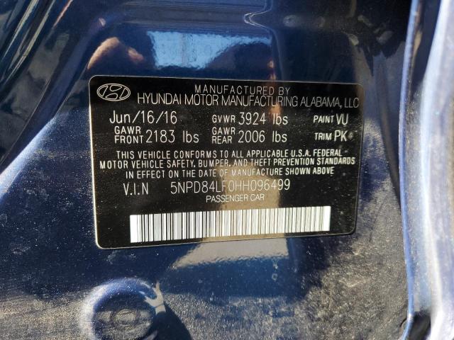 2017 HYUNDAI ELANTRA SE 5NPD84LF0HH096499