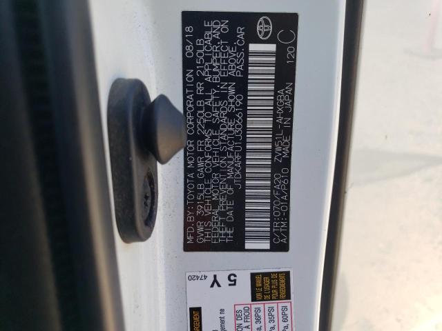 2018 TOYOTA PRIUS - JTDKARFU1J3066190