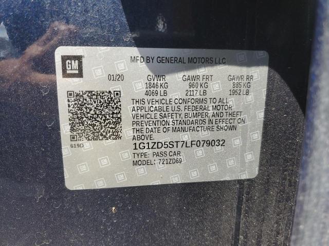 2020 CHEVROLET MALIBU LT - 1G1ZD5ST7LF079032