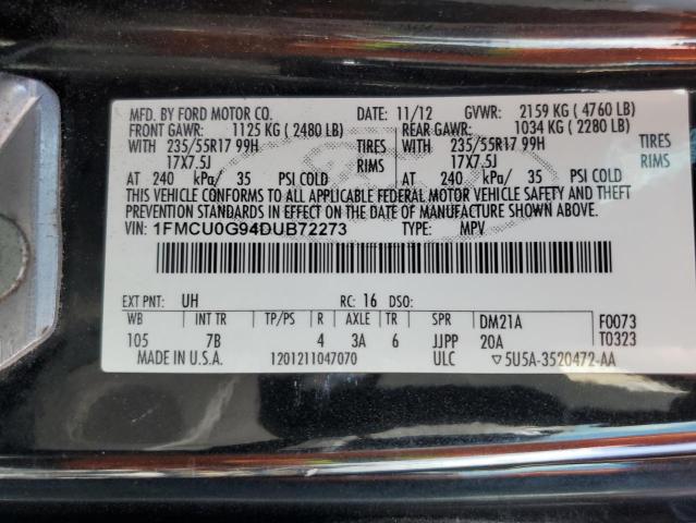2013 FORD ESCAPE SE - 1FMCU0G94DUB72273