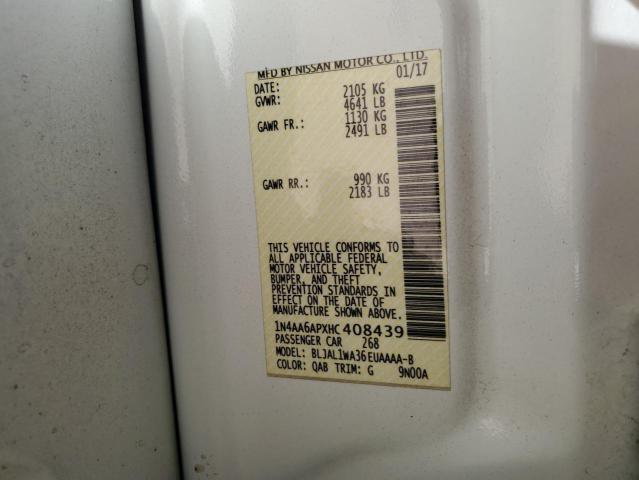 2017 NISSAN MAXIMA 3.5 - 1N4AA6APXHC408439