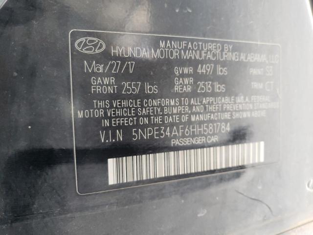 2017 HYUNDAI SONATA SPO 5NPE34AF6HH581784