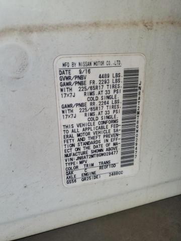 2016 NISSAN ROGUE S JN8AT2MT8GW029477