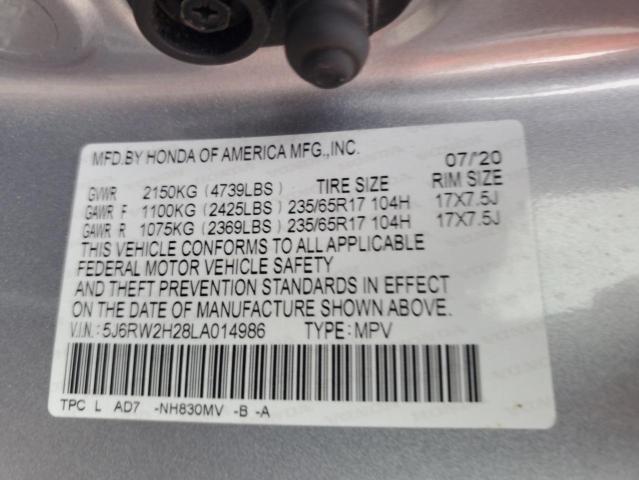 2020 HONDA CR-V LX - 5J6RW2H28LA014986