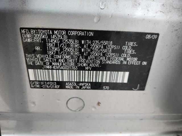 2010 TOYOTA RAV4 SPORT - JTMRF4DV5AD021763