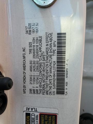 2017 HONDA CR-V EXL 5J6RW2H84HL037424