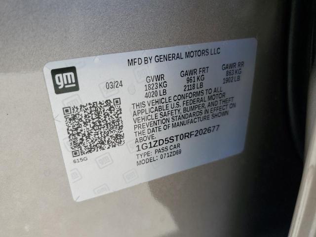 2024 CHEVROLET MALIBU LT - 1G1ZD5ST0RF202677
