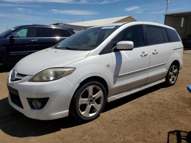 MAZDA 5 2007 white  gas JM1CR293670134081 photo #1