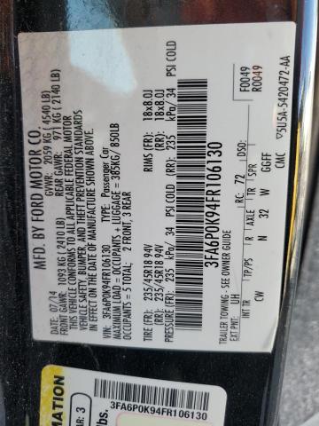 2015 FORD FUSION TIT #3305486067