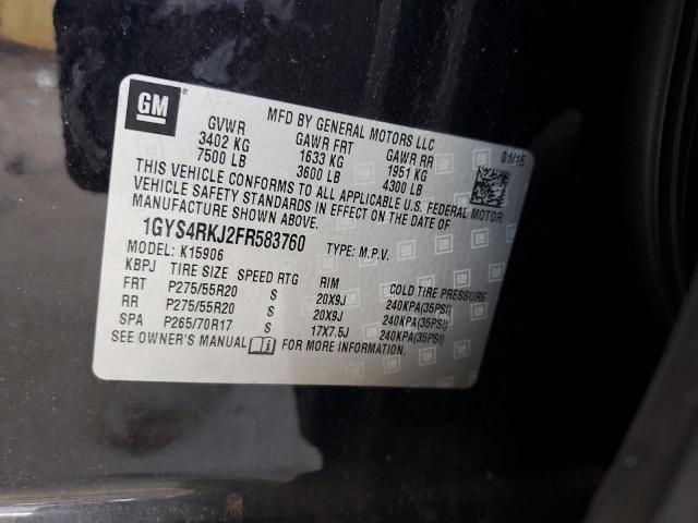 1gys4rkj2fr583760 - 2015 Cadillac escalade esv - #62721675