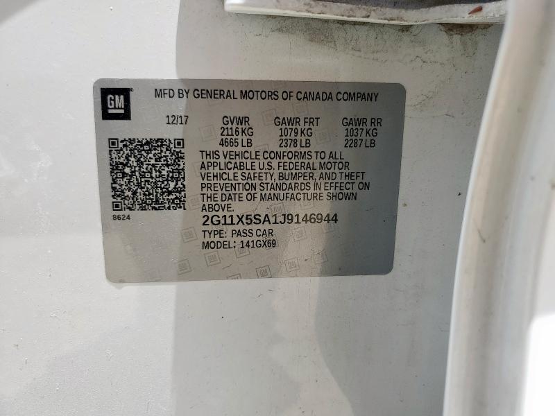 2018 CHEVROLET IMPALA LS 2G11X5SA1J9146944
