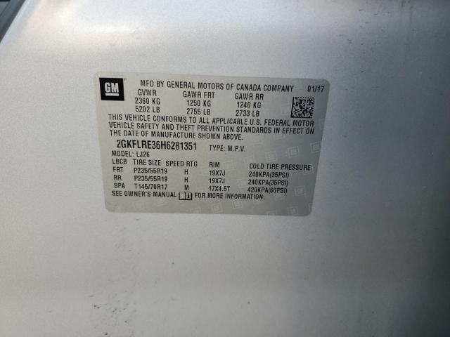 2017 GMC TERRAIN DE 2GKFLRE36H6281351