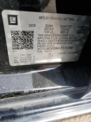 2019 GMC 1500 1GTU9DED9KZ170298
