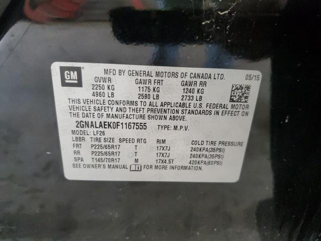 2015 CHEVROLET EQUINOX LS - 2GNALAEK0F1167555