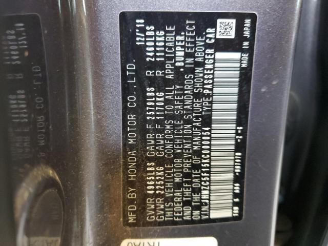 2019 HONDA CLARITY JHMZC5F15KC000054
