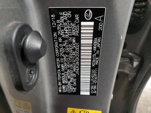 2019 LEXUS UX 250H JTHU9JBH2K2003021