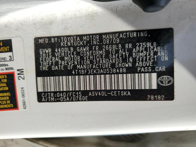 2010 TOYOTA CAMRY BASE - 4T1BF3EK3AU538488