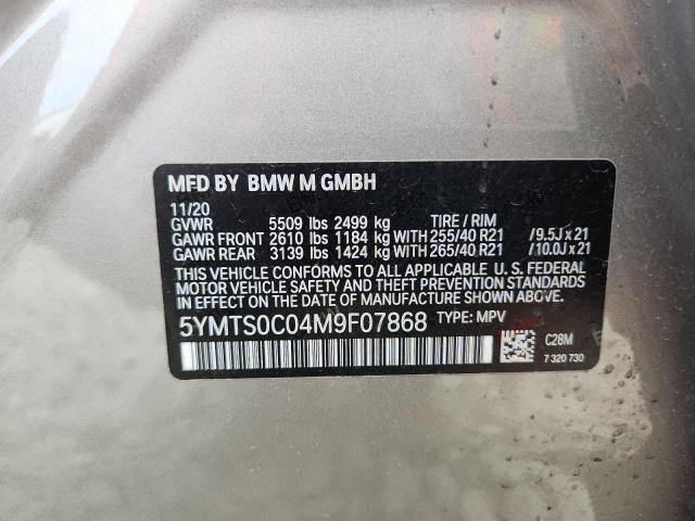 2021 BMW X3 M COMPE 5YMTS0C04M9F07868