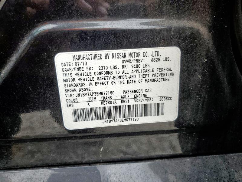 2014 INFINITI Q50 BASE - JN1BV7AP3EM677190