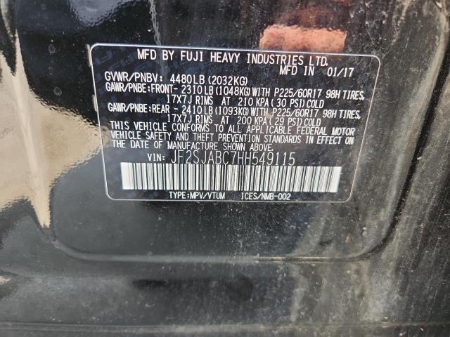 2017 SUBARU FORESTER 2.5I JF2SJABC7HH549115