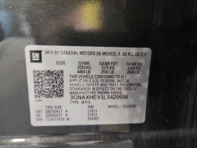 2020 CHEVROLET EQUINOX LS 3GNAXHEV1LS620606