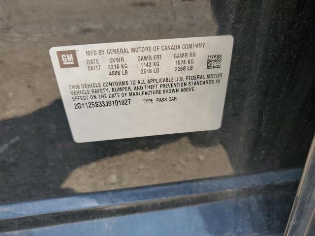 2018 CHEVROLET IMPALA PRE 2G1125S33J9101827