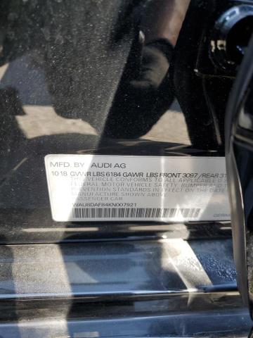 2019 AUDI A8 L WAU8DAF84KN007921