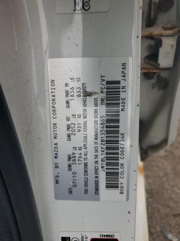 2011 MAZDA 3 I - JM1BL1KF2B1354865