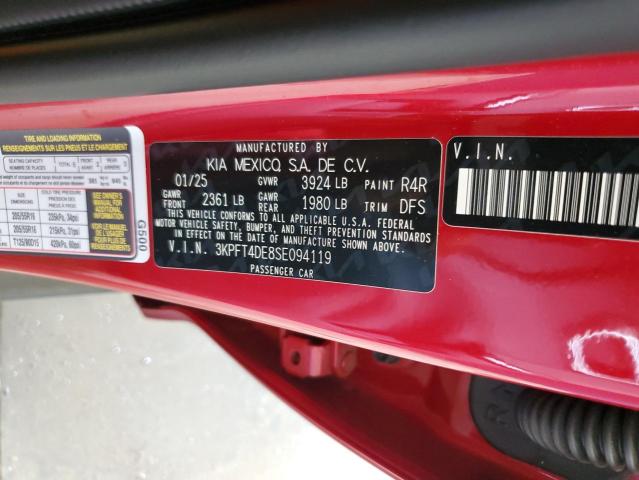 2025 KIA K4 LX 3KPFT4DE8SE094119