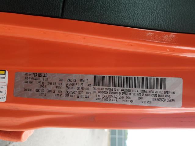2018 JEEP WRANGLER U 1C4HJXDG4JW212107