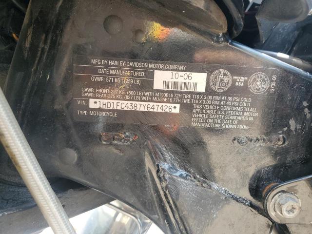 2007 HARLEY-DAVIDSON FLHTCUI - 1HD1FC4387Y647426