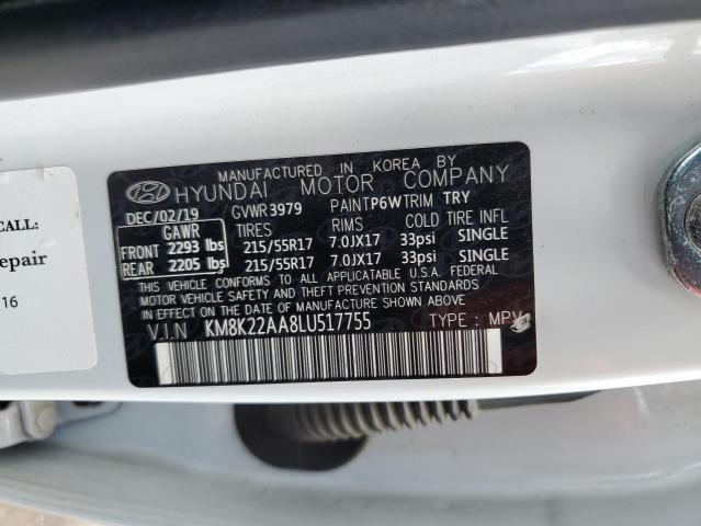 2020 HYUNDAI KONA SEL - KM8K22AA8LU517755