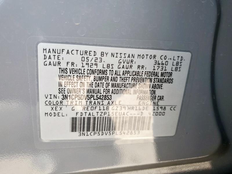 2023 NISSAN KICKS SR 3N1CP5DV5PL542853